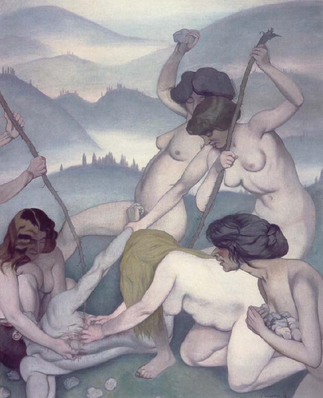 Felix Vallotton The Slaying of Orpheus oil painting image